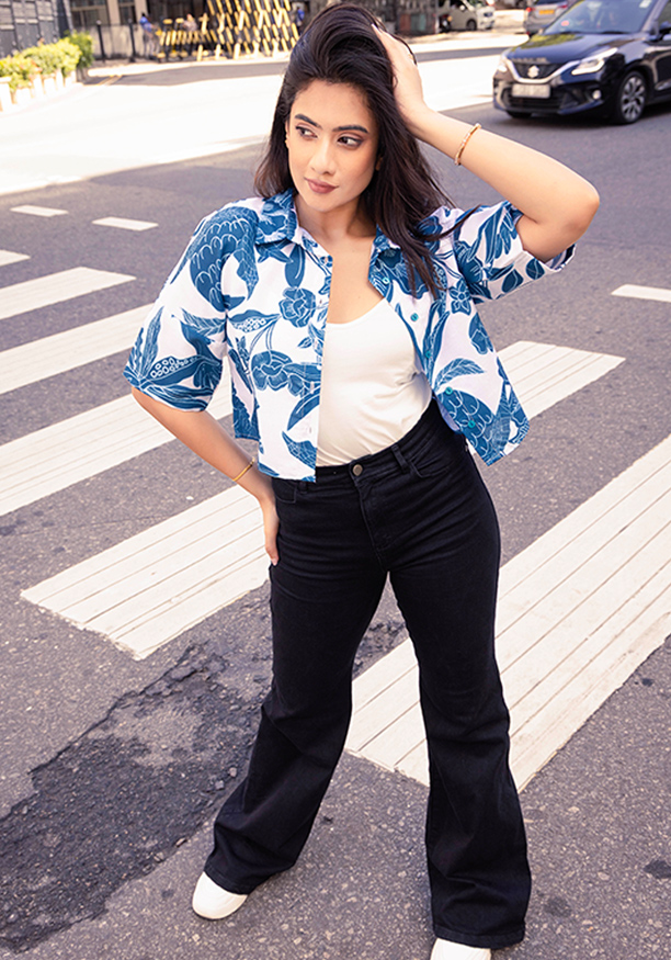 ARLA PRINTED CROP TOP